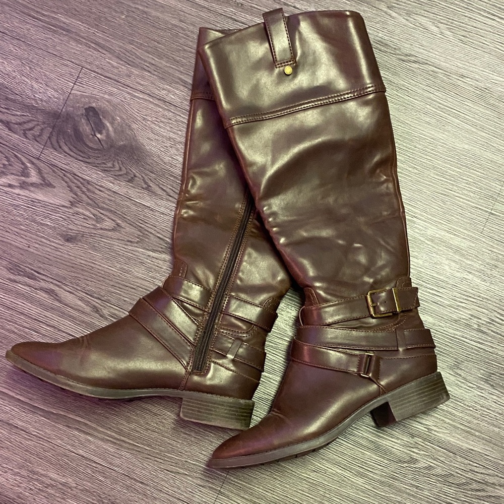 Merona Dark Brown Over the Knee Boots